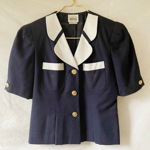 Vintage Leslie Fay Nautical Inspired Summer Suit